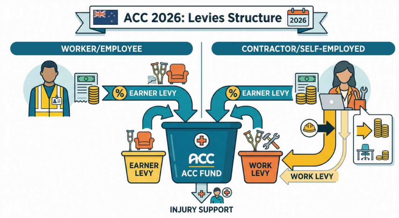ACC Levies Demystified: What Every NZ Worker & Contractor Pays in 2026